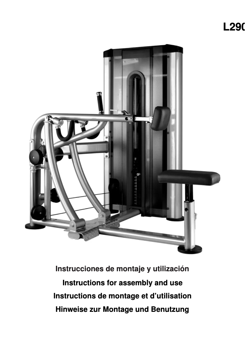 Imagen de la primera página del manual del dispositivo L290