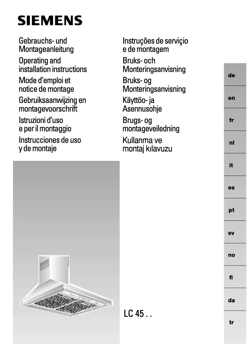 Imagen de la primera página del manual del dispositivo LC45952
