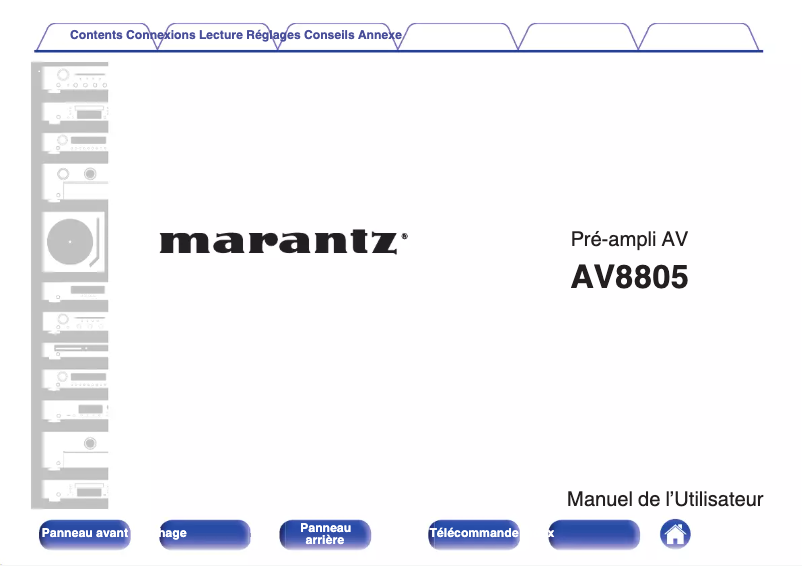 Página nº 1 - Manual de usuario Marantz AV8805