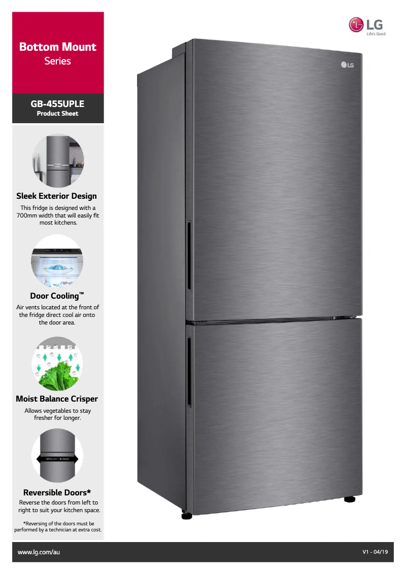 Imagen de la primera página del manual del dispositivo GB-455UPLE