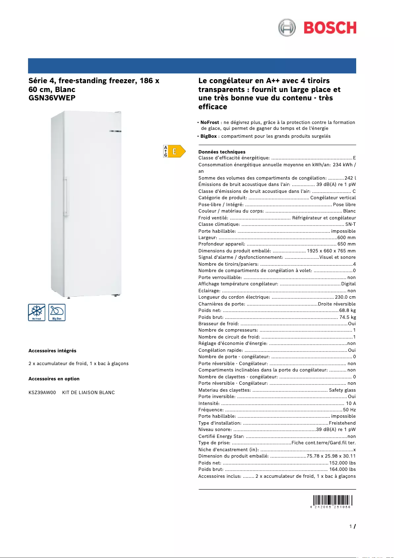 Imagen de la primera página del manual del dispositivo GSN36VWEP
