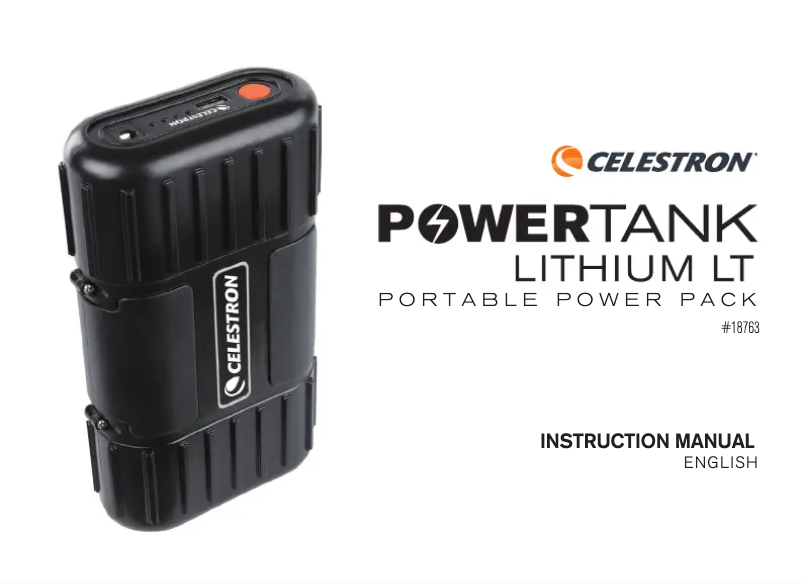 Página 1 del manual Manual de usuario Celestron PowerTank 17