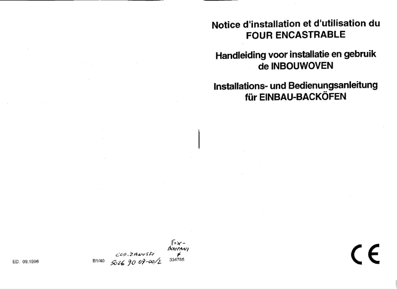 Página 1 del manual Manual de usuario Zanker F 22 ba