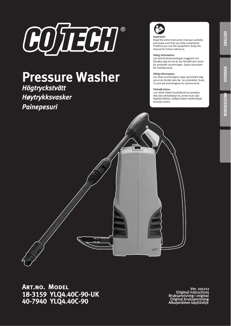 Página 1 del manual Manual de usuario Cotech YLQ4.40C-90