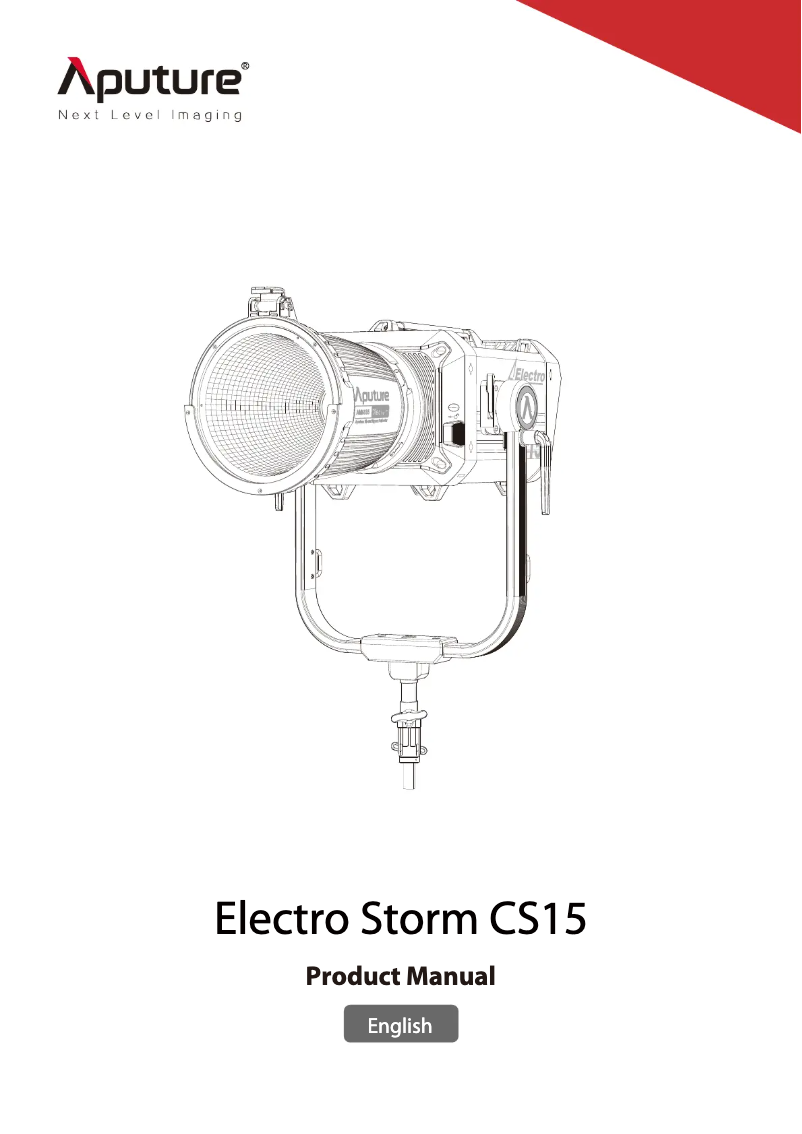 Página nº 1 - Manual de usuario Aputure Electro Storm CS15