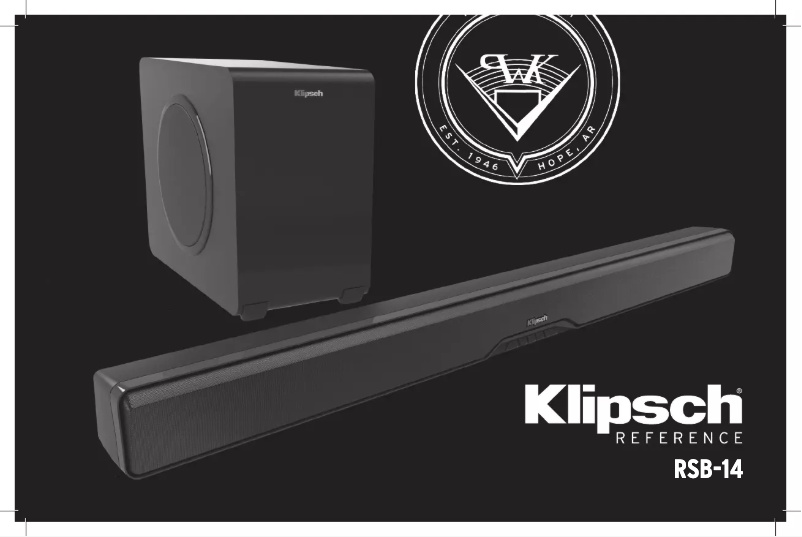 Página 1 del manual Manual de usuario Klipsch Reference RSB-14
