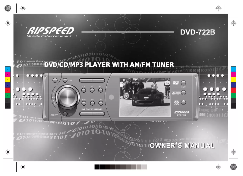 Imagen de la primera página del manual del dispositivo DVD-722B