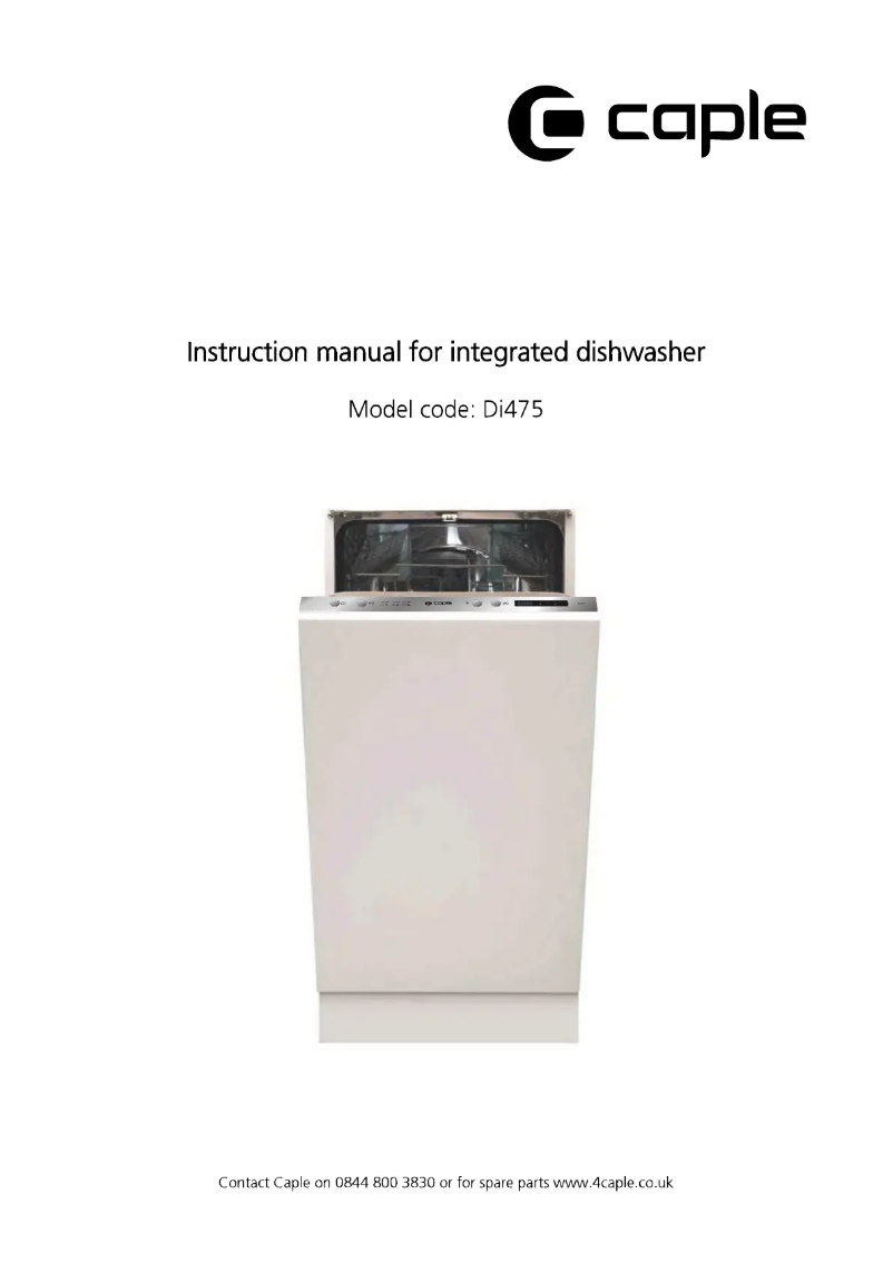 Imagen de la primera página del manual del dispositivo Di475