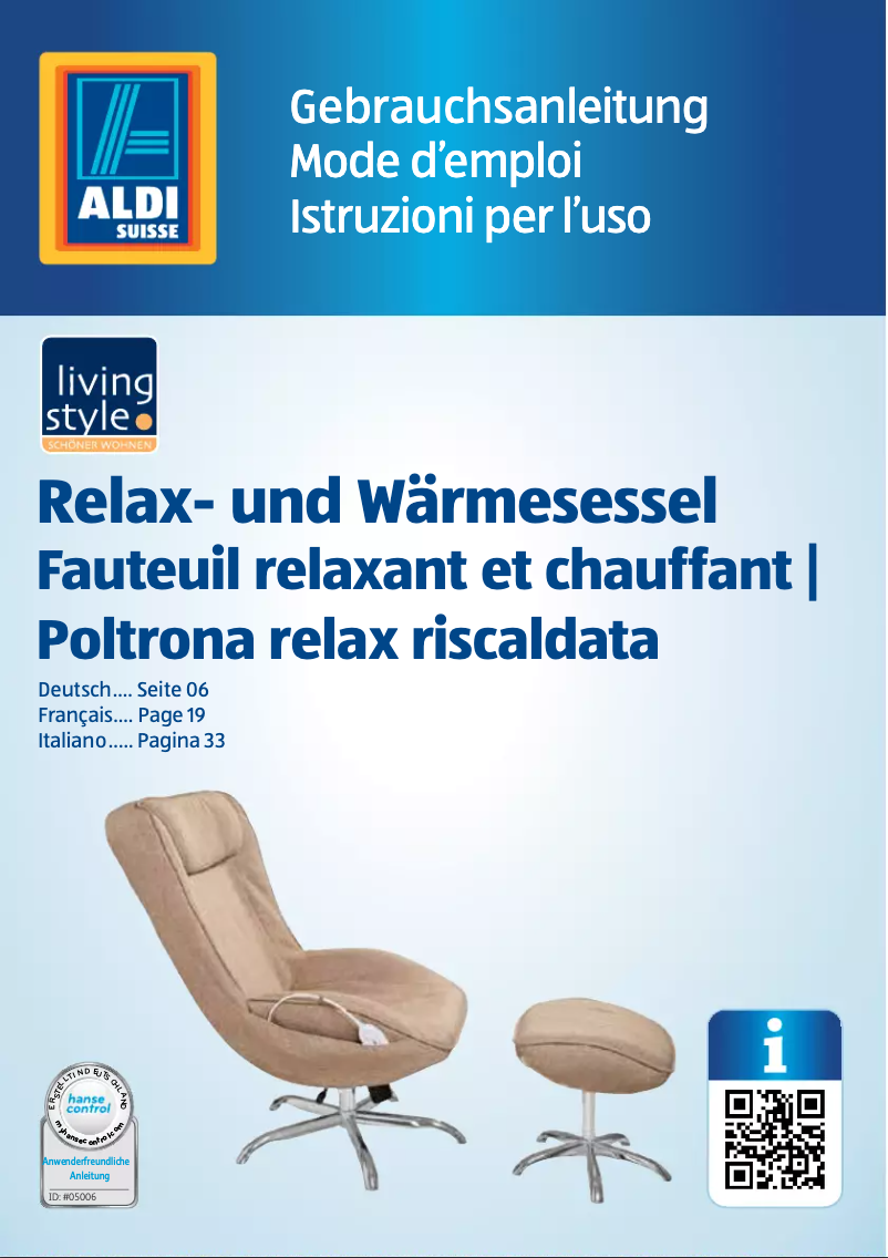 Imagen de la primera página del manual del dispositivo GT-RWS-01