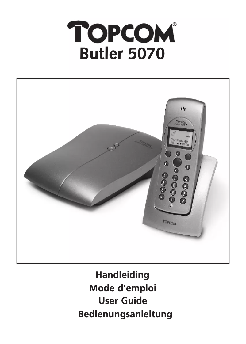Página 1 del manual Manual de usuario Topcom Butler 5070 i
