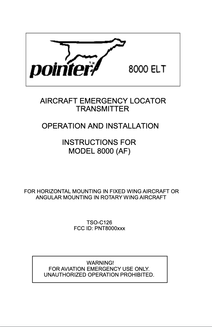 Imagen de la primera página del manual del dispositivo 8000 ELT