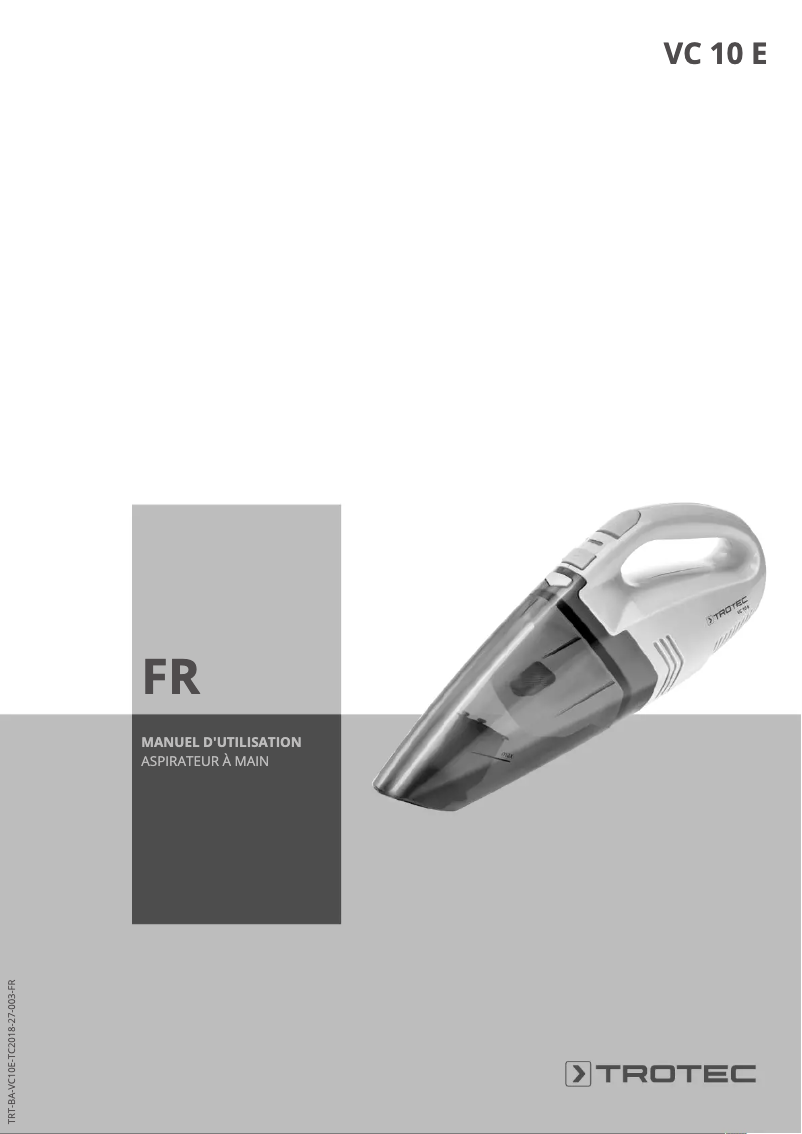 Imagen de la primera página del manual del dispositivo VC 10 E