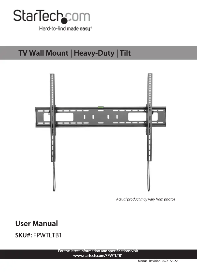 Imagen de la primera página del manual del dispositivo FPWTLTB1
