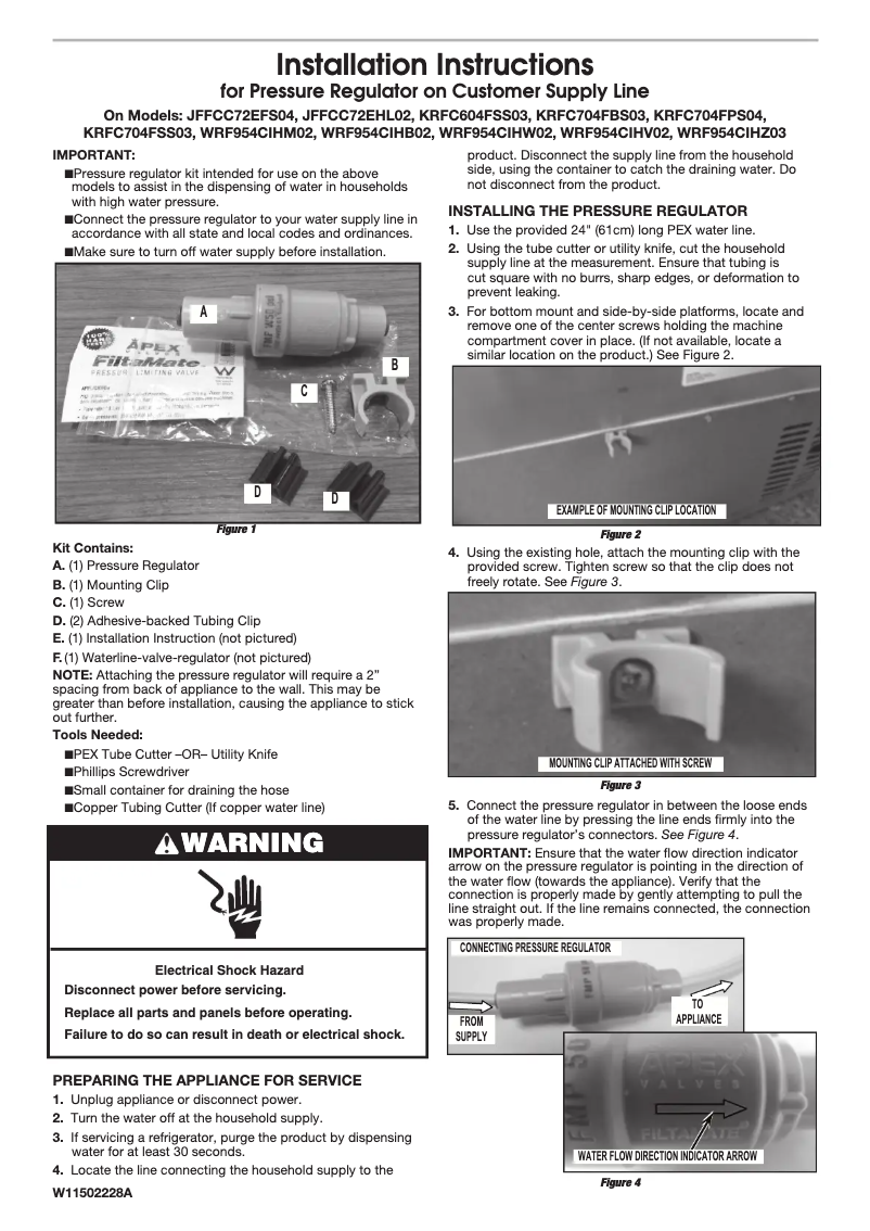 Imagen de la primera página del manual del dispositivo JFFCC72EHL