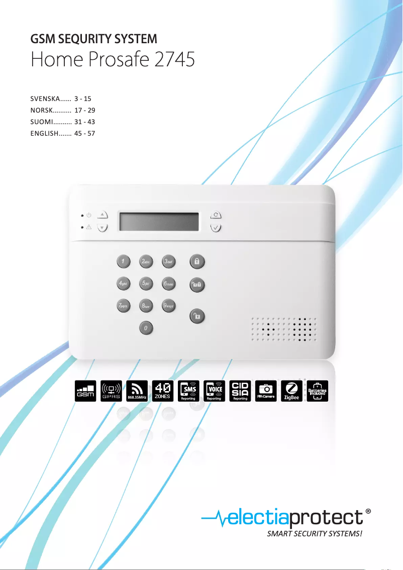 Página 1 del manual Manual de usuario Electia Home Prosafe 2745