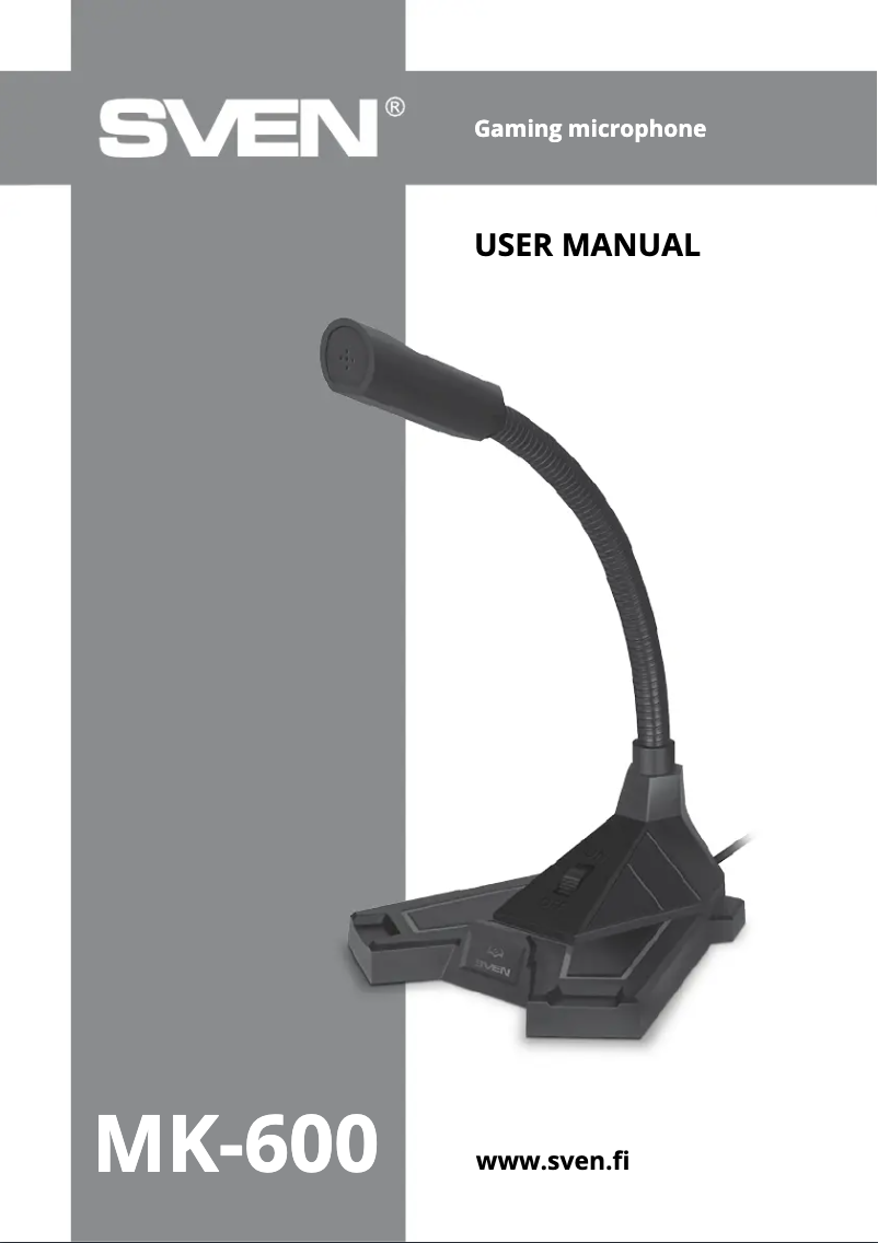 Imagen de la primera página del manual del dispositivo MK-600