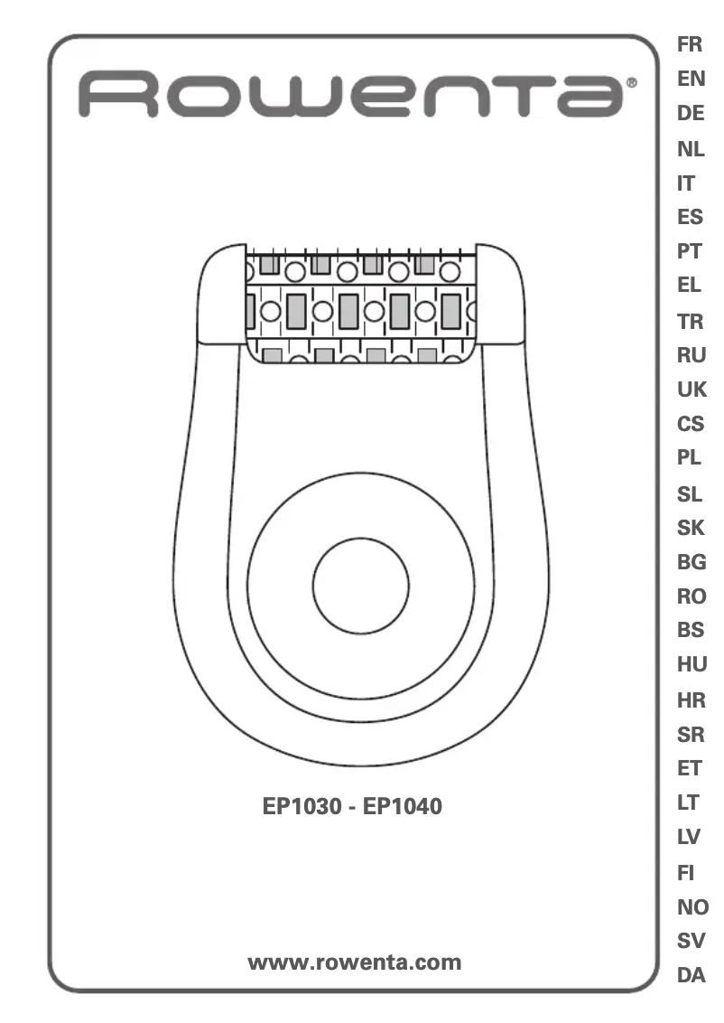 Página nº 1 - Manual de usuario Rowenta Fashion EP1030F5