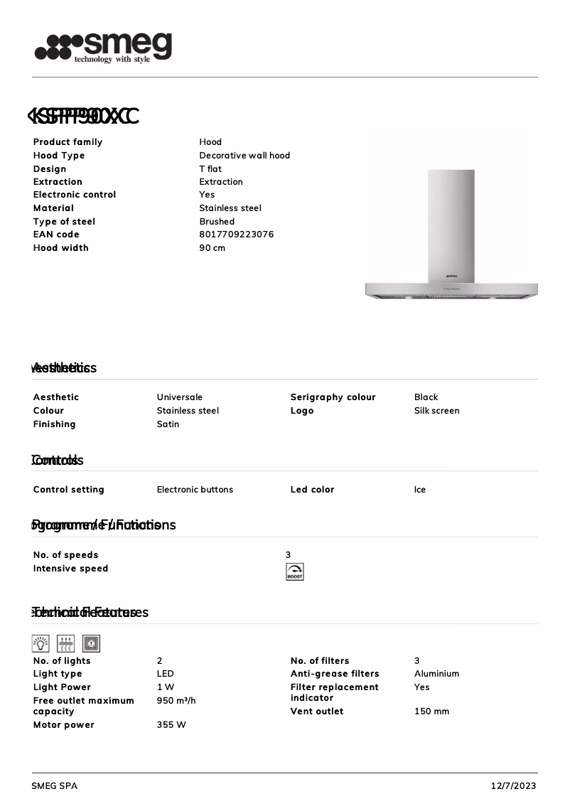 Imagen de la primera página del manual del dispositivo KSPP90XC