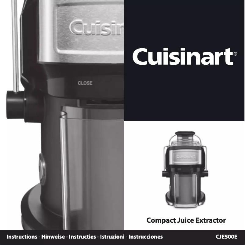 Imagen de la primera página del manual del dispositivo CJE500E