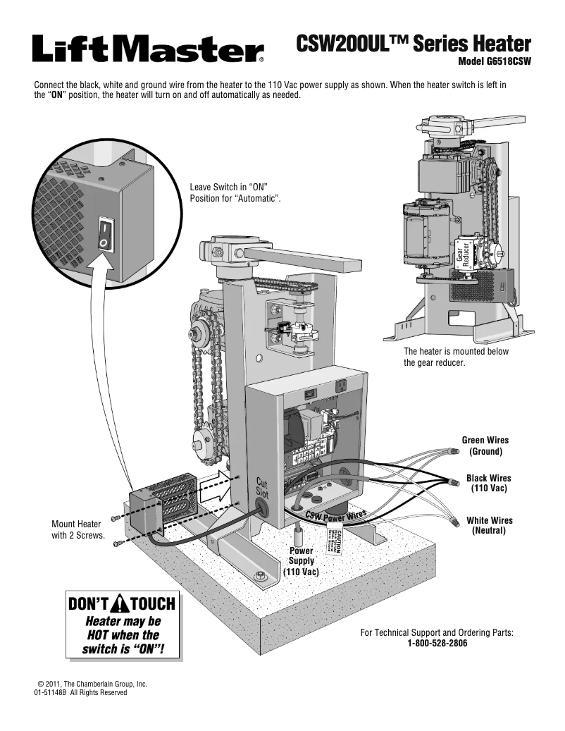 Imagen de la primera página del manual del dispositivo G6518CSW