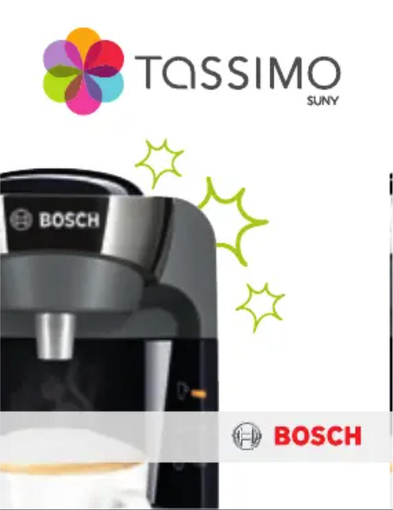 Página nº 1 - Manual de usuario Bosch Tassimo Suny TAS3203CH