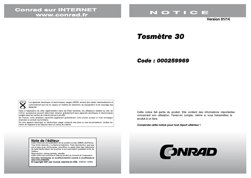 Página nº 1 - Manual de usuario Albrecht SWR30