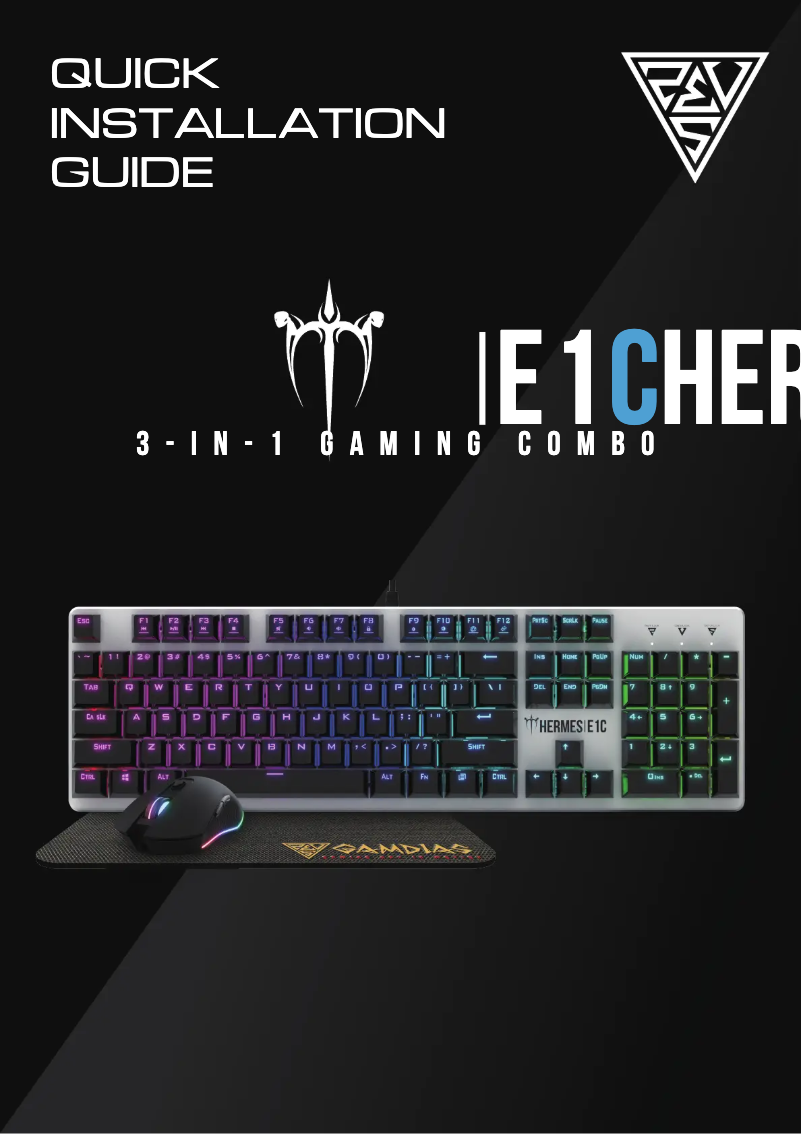 Página 1 del manual Manual de usuario Gamdias Hermes E1C