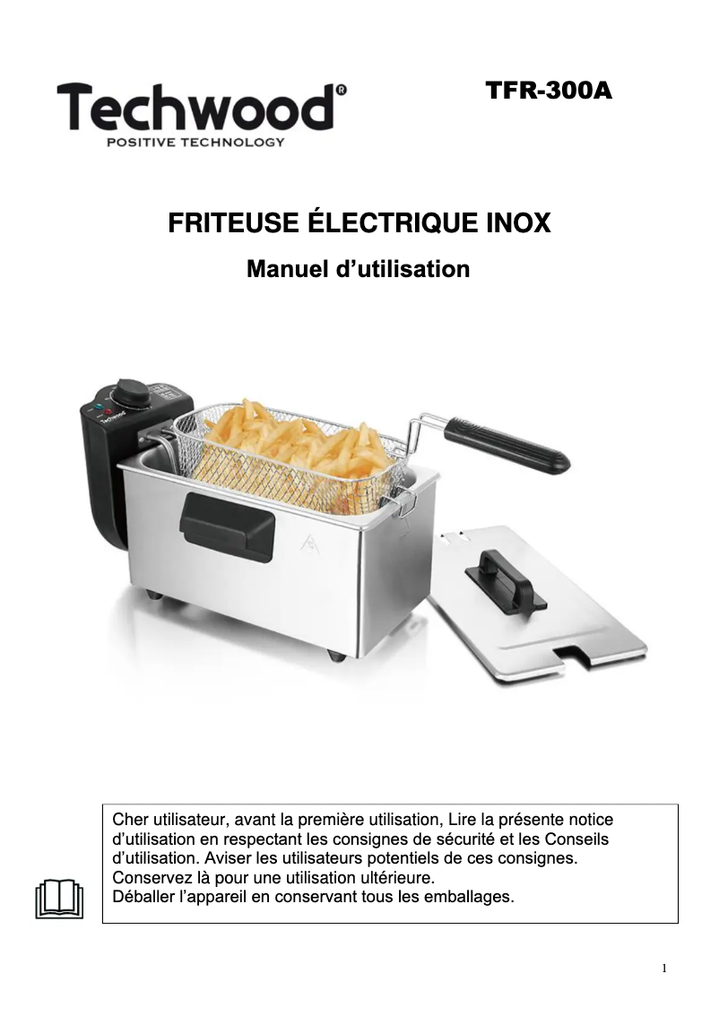 Imagen de la primera página del manual del dispositivo TFR-300A