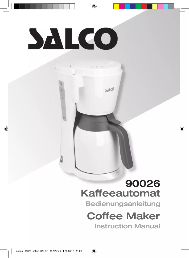 Imagen de la primera página del manual del dispositivo Salco 90026