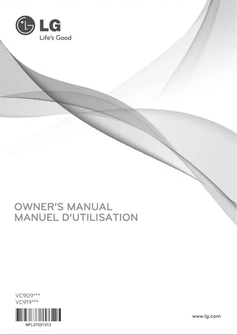 Página 1 del manual Manual de usuario LG VC9093R