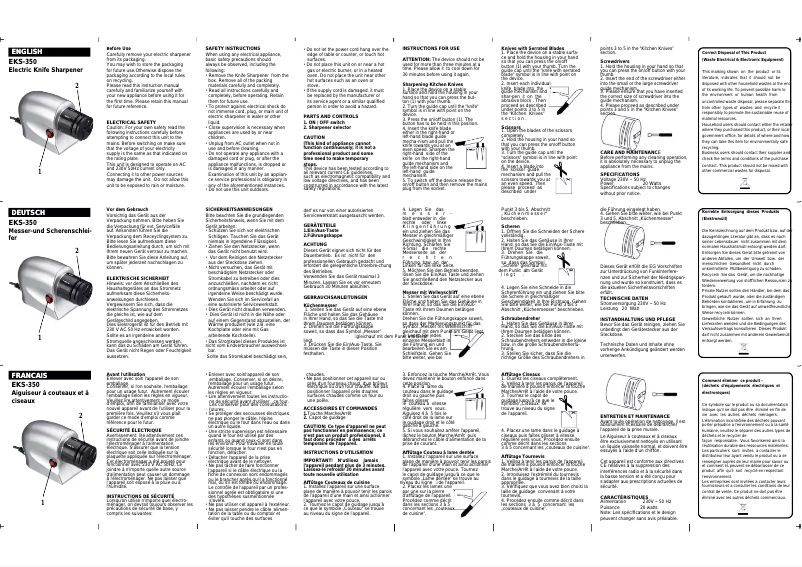 Página 1 del manual Manual de usuario Roadstar EKS-350
