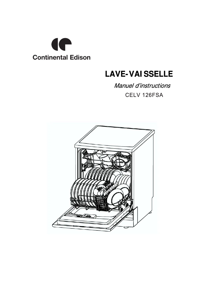Página 1 del manual Manual de usuario Continental Edison CELV126FSA