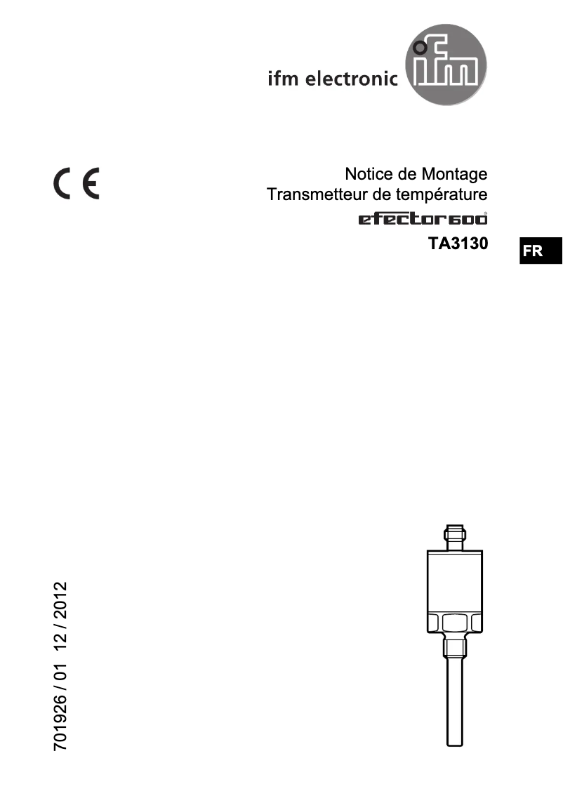 Imagen de la primera página del manual del dispositivo TA3130