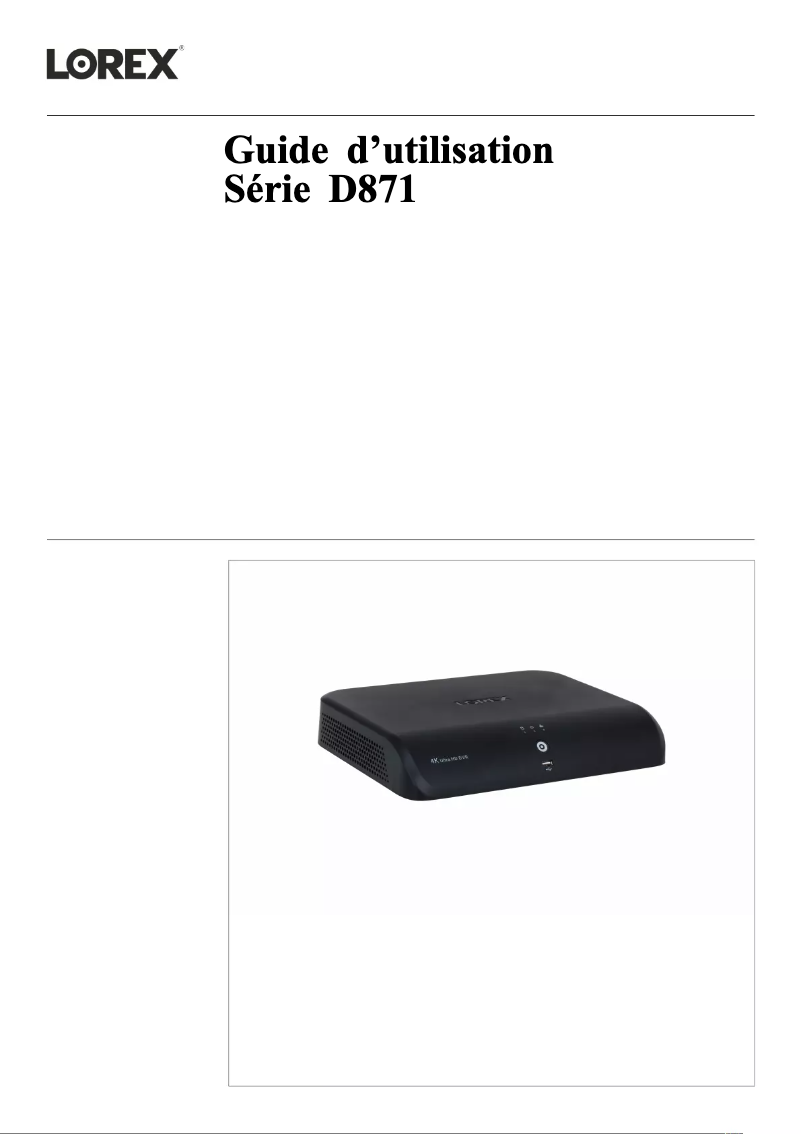 Imagen de la primera página del manual del dispositivo D871B