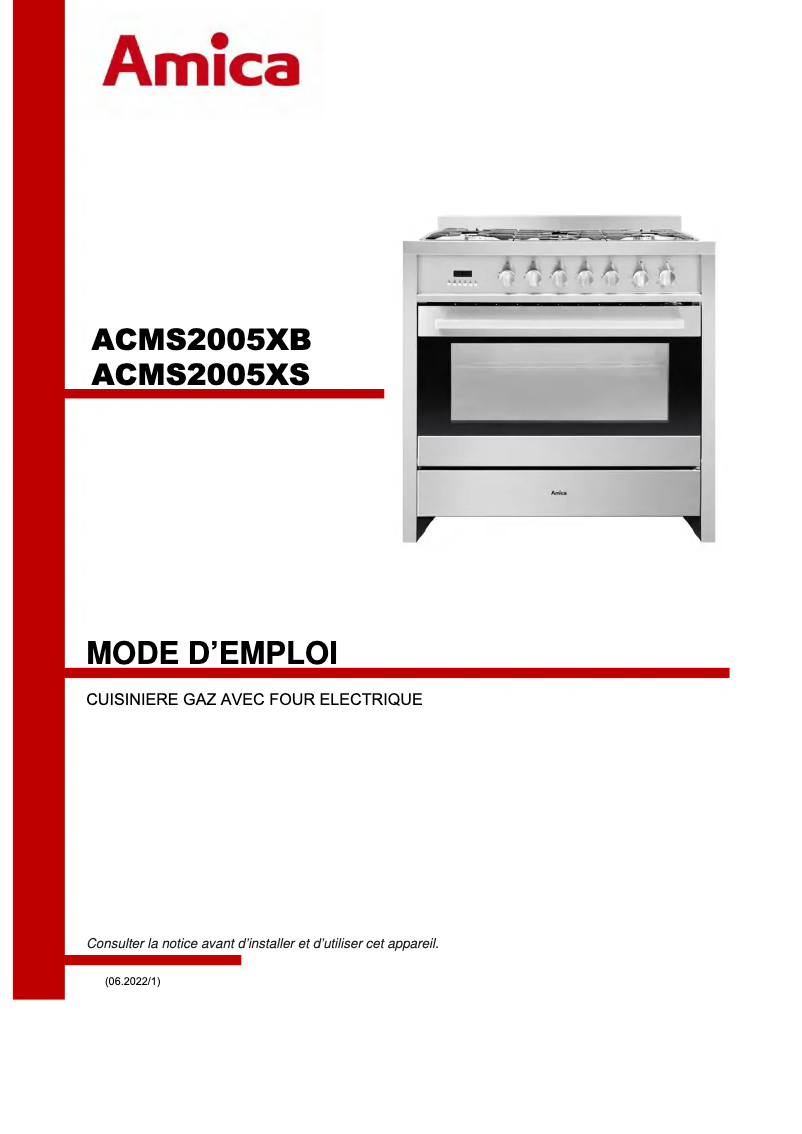 Imagen de la primera página del manual del dispositivo ACMS2005XB
