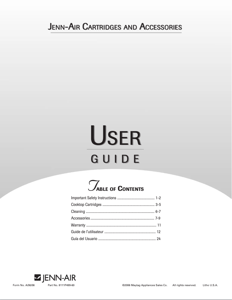 Imagen de la primera página del manual del dispositivo JGA8200ADX