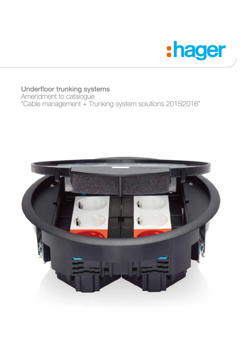 Página 1 del manual Catálogo Hager VE09127011