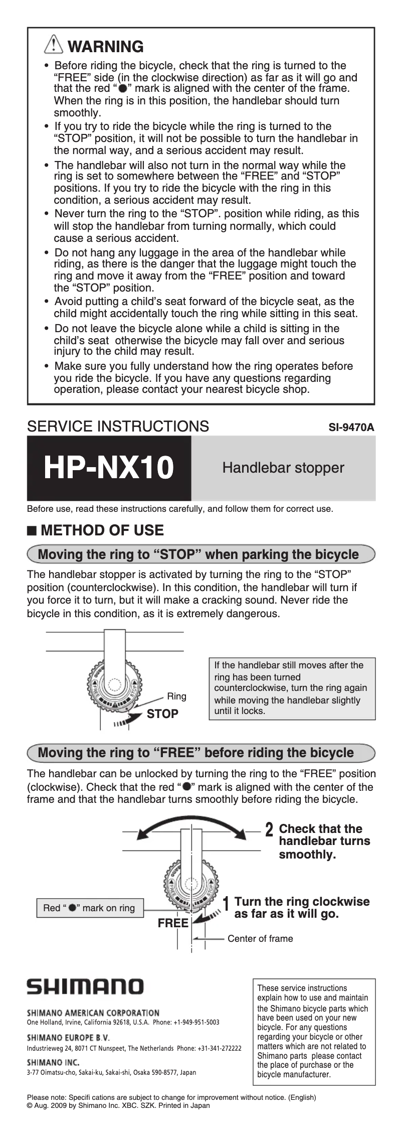 Imagen de la primera página del manual del dispositivo HP-NX10