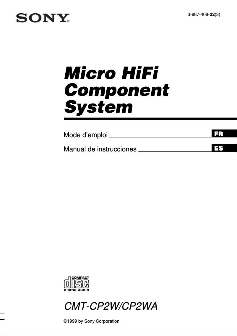 Imagen de la primera página del manual del dispositivo CMT-CP2WA