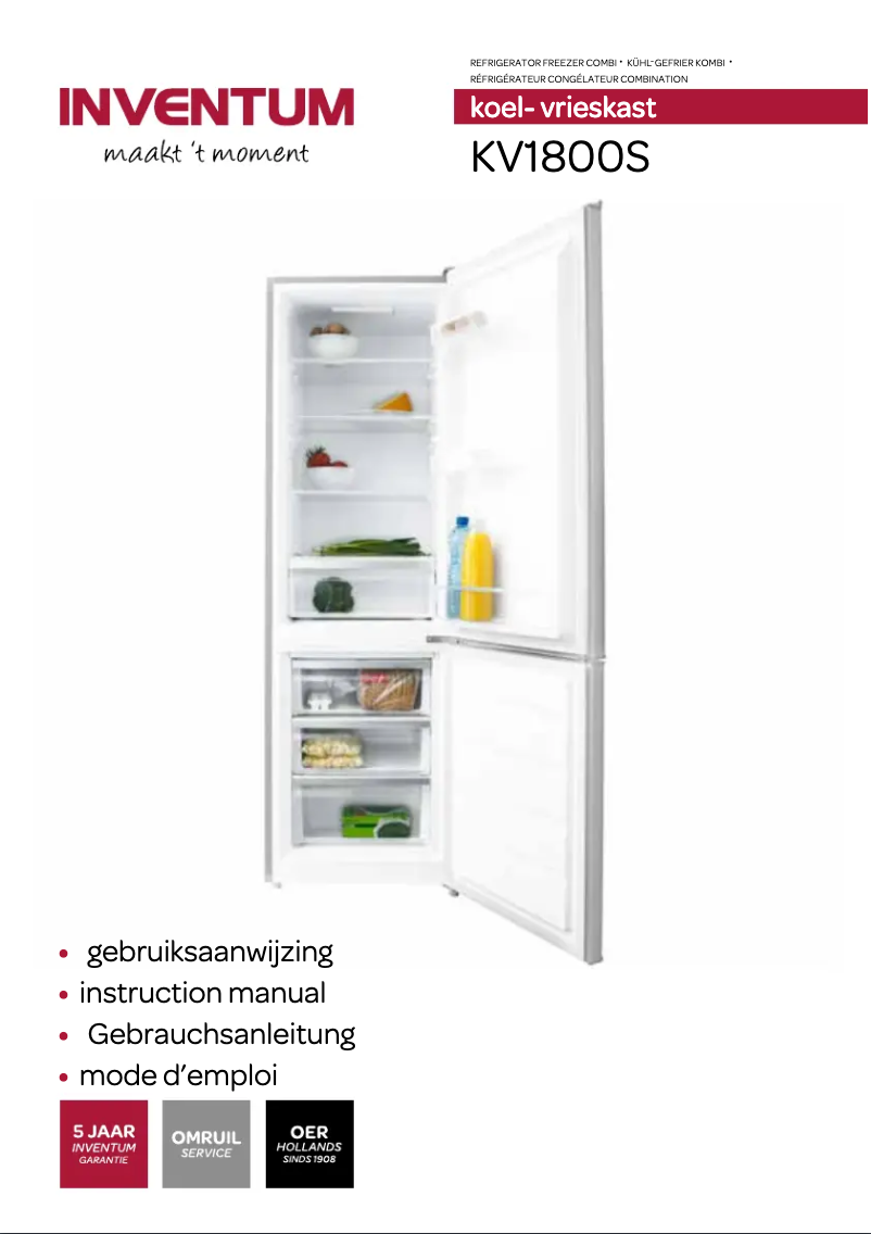 Página 1 del manual Manual de usuario Inventum KV1800S