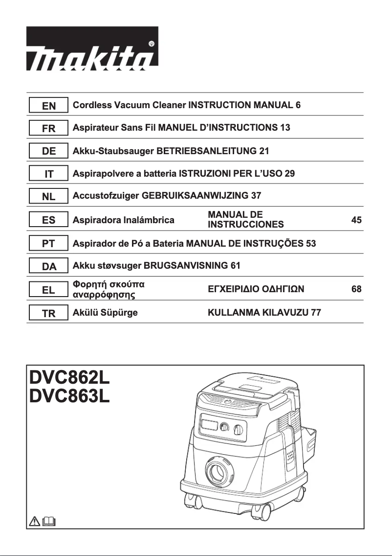 Imagen de la primera página del manual del dispositivo DVC863LZ