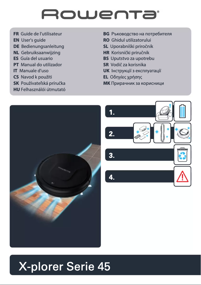 Imagen de la primera página del manual del dispositivo X-Plorer Serie 45 RR8225WH