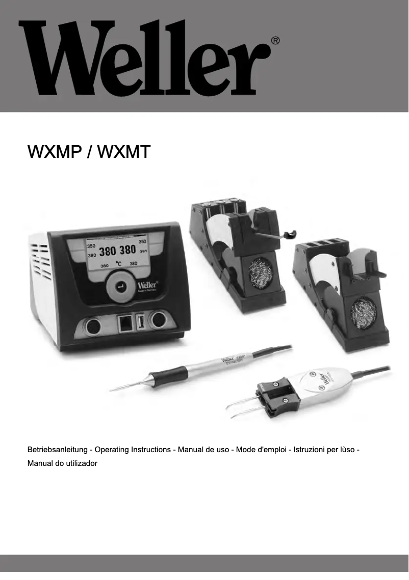 Página 1 del manual Manual de usuario Weller WXMP 55 W