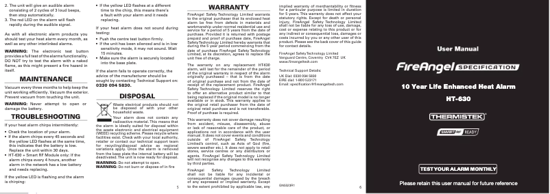Página 1 del manual Manual de usuario FireAngel FS1226