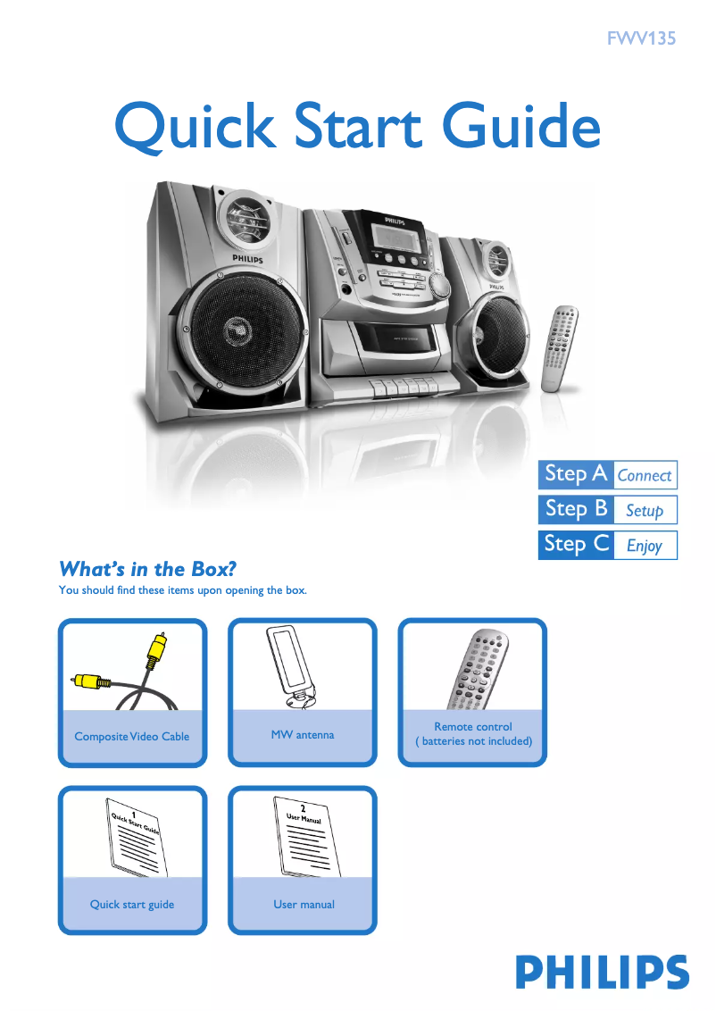 Imagen de la primera página del manual del dispositivo FWV135