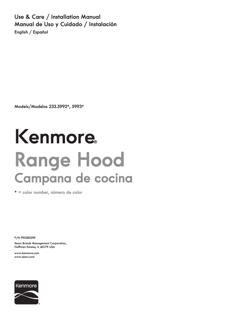 Página nº 1 - Manual de usuario Kenmore 59933