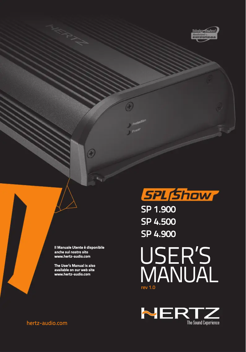 Página 1 del manual Manual de usuario Hertz SPL Show SP 1.900