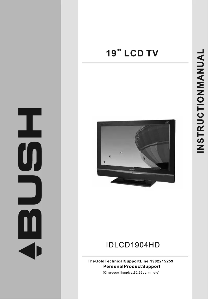Página 1 del manual Manual de usuario Bush IDLCD1904HD