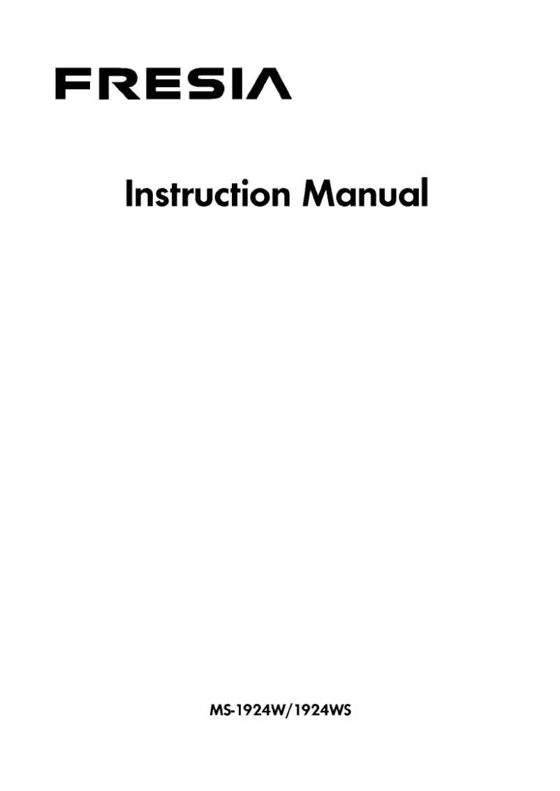 Página nº 1 - Manual de usuario LG MS-1924X
