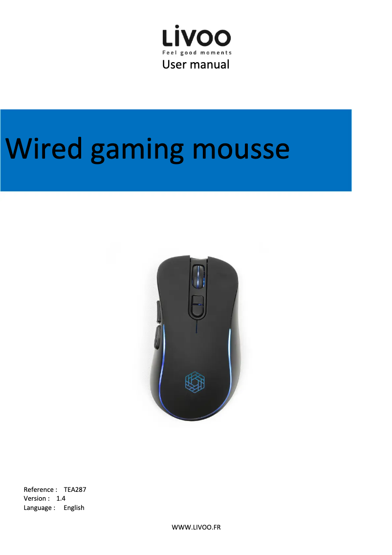 Imagen de la primera página del manual del dispositivo TEA287